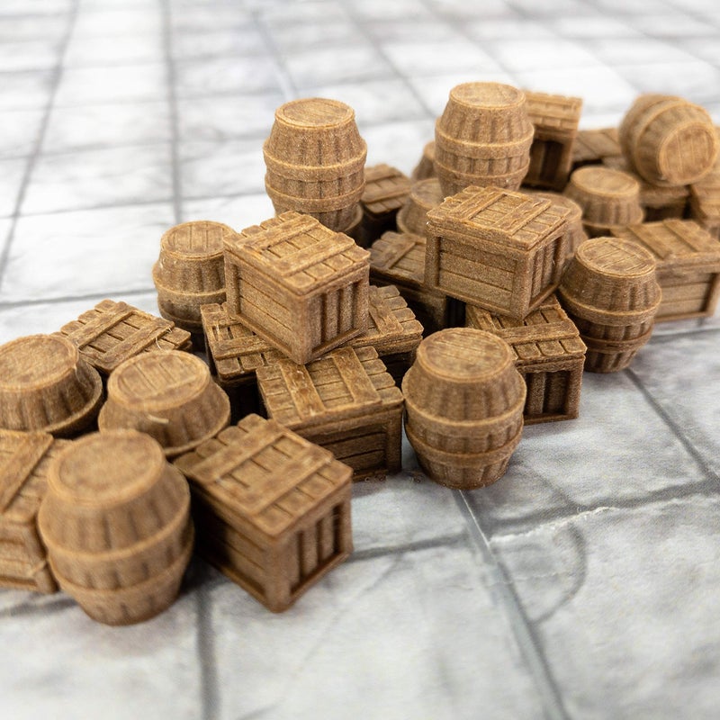 Extruded Gaming Storeroom Crates and Barrels - Image 2